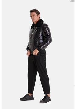 Image of Men's Fashion Jacket, Nappa Black