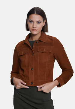 Image of Authentic Western Suede Jacket, Tan