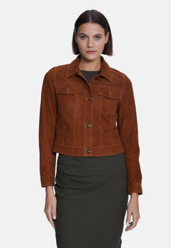 Image of Authentic Western Suede Jacket, Tan