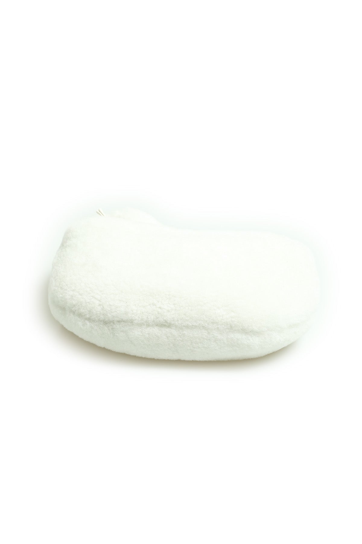 Shearling mini-tas voor dames, wit